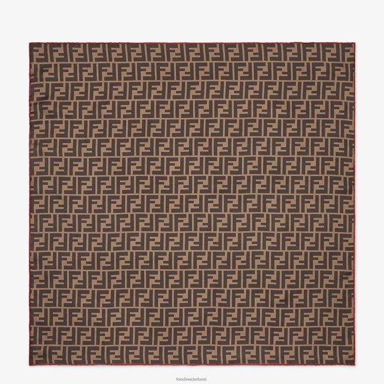 vrouwen accessoires Fendi 0J62L64 multizijde-foulard bruin