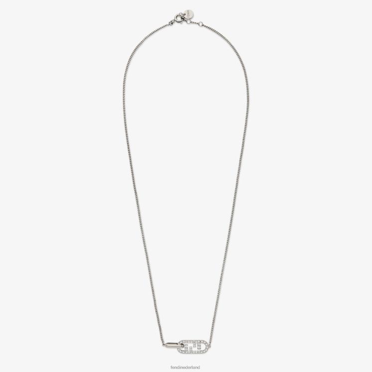 vrouwen juwelen Fendi 0J62L1656 uur ketting zilver