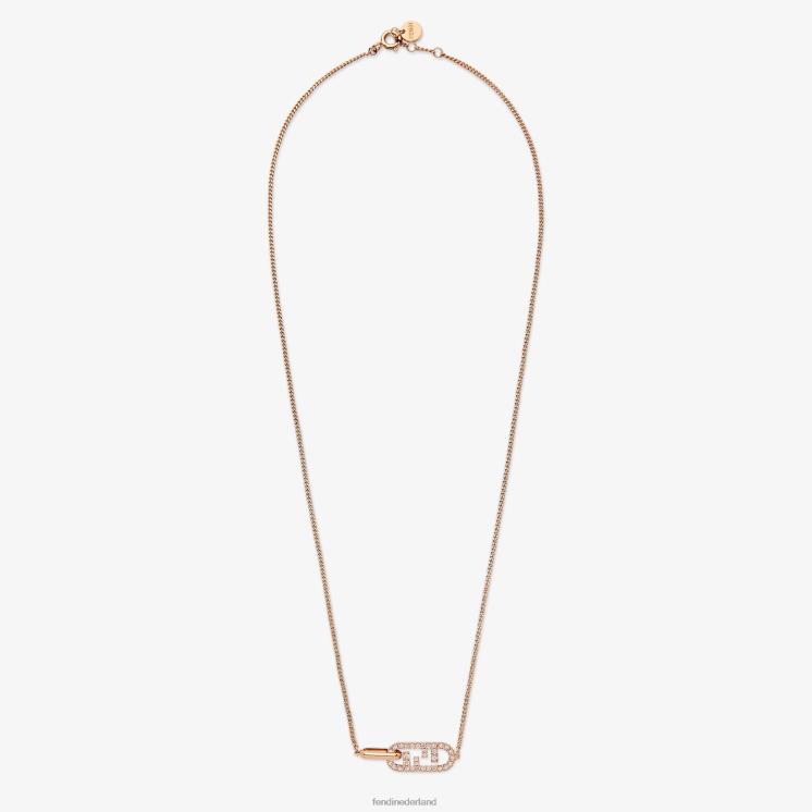 vrouwen juwelen Fendi 0J62L1676 uur ketting roze