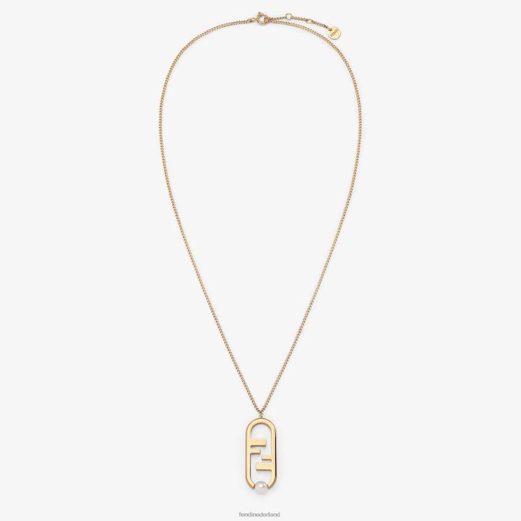 vrouwen juwelen Fendi 0J62L1698 uur ketting goud