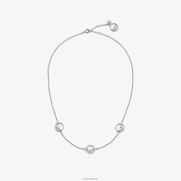 vrouwen juwelen Fendi 0J62L1757 palladium ketting zilver