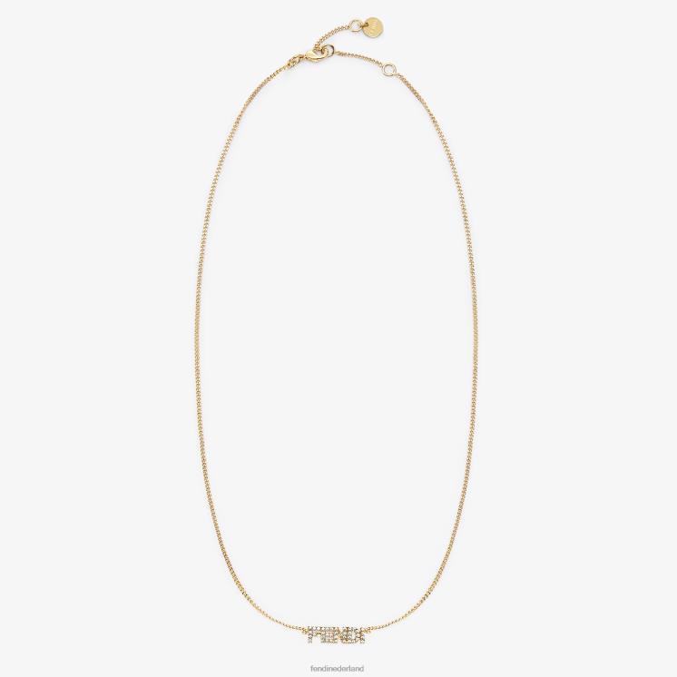 vrouwen juwelen Fendi 0J62L1774 handtekening ketting goud