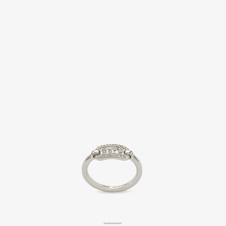 vrouwen juwelen Fendi 0J62L1657 o'lock ringring zilver