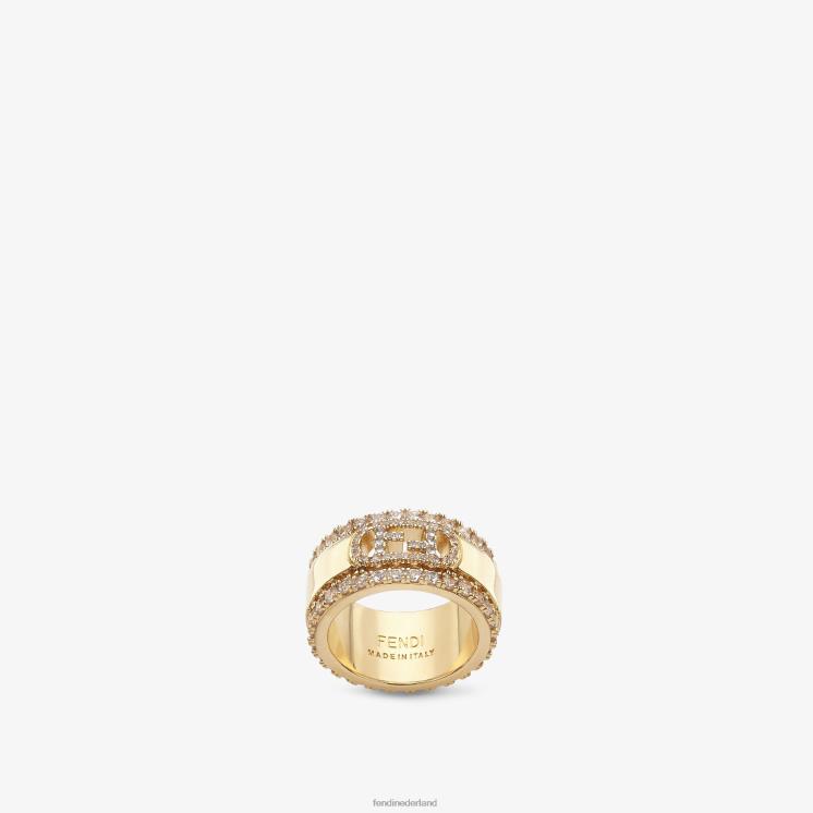 vrouwen juwelen Fendi 0J62L1770 uur ring goud