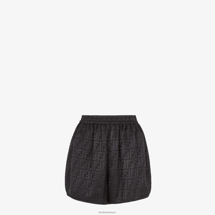 vrouwen kleding Fendi 0J62L1013 zijden korte broek zwart