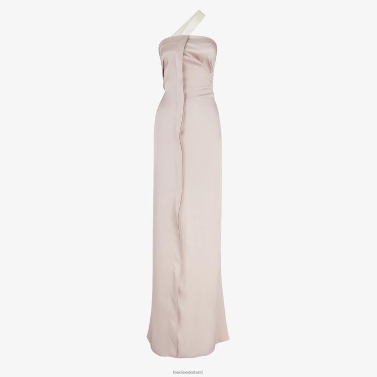 vrouwen kleding Fendi 0J62L1090 antieke zijden jurk roze