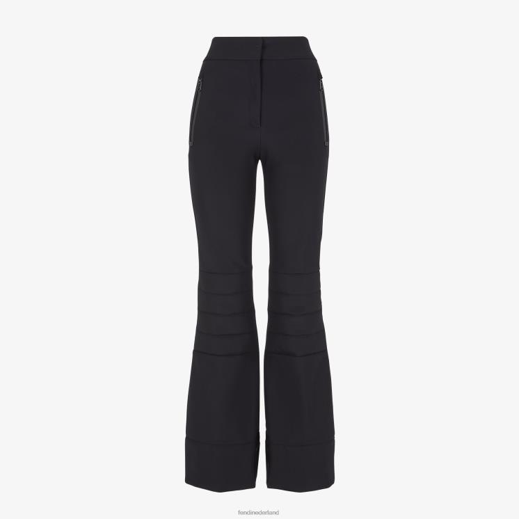 vrouwen kleding Fendi 0J62L1172 broek van technische stof zwart