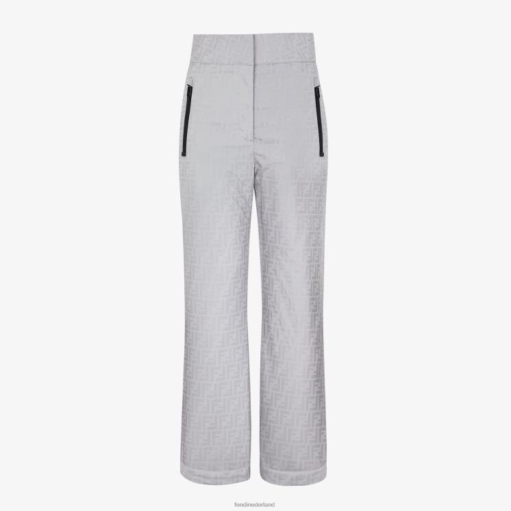 vrouwen kleding Fendi 0J62L1179 ff broek van technische stof grijs