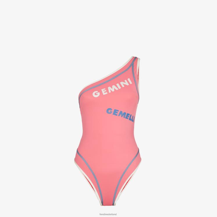 vrouwen kleding Fendi 0J62L1052 lycra zwempak roze