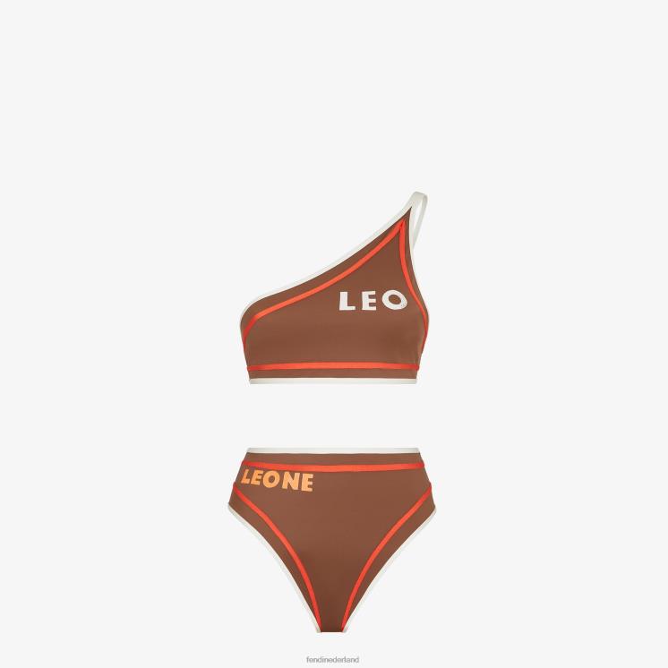 vrouwen kleding Fendi 0J62L1054 lycra-bikini bruin