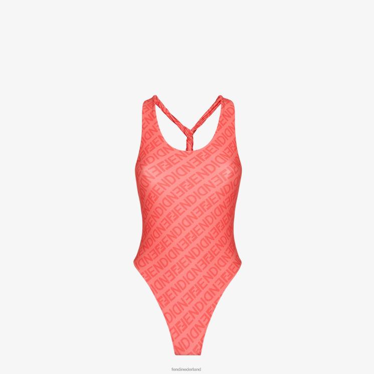 vrouwen kleding Fendi 0J62L1058 lycra zwempak roze