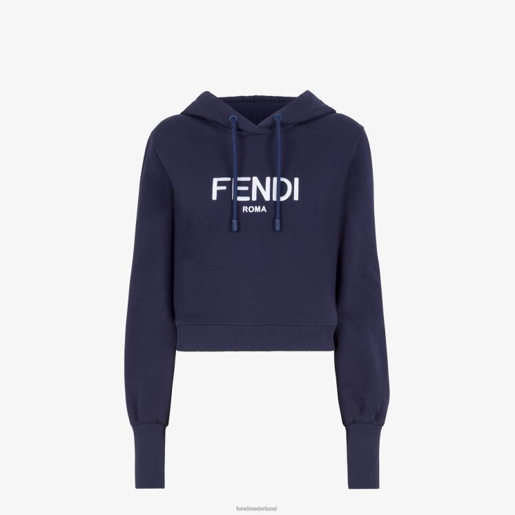 vrouwen kleding Fendi 0J62L1219 jersey sweatshirt blauw