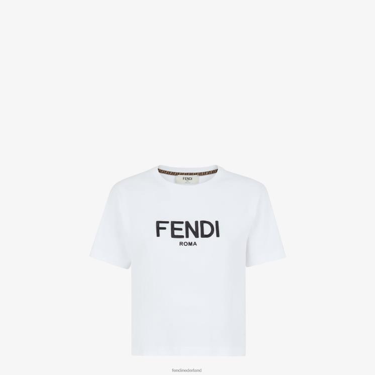 vrouwen kleding Fendi 0J62L1112 katoenen T-shirt wit