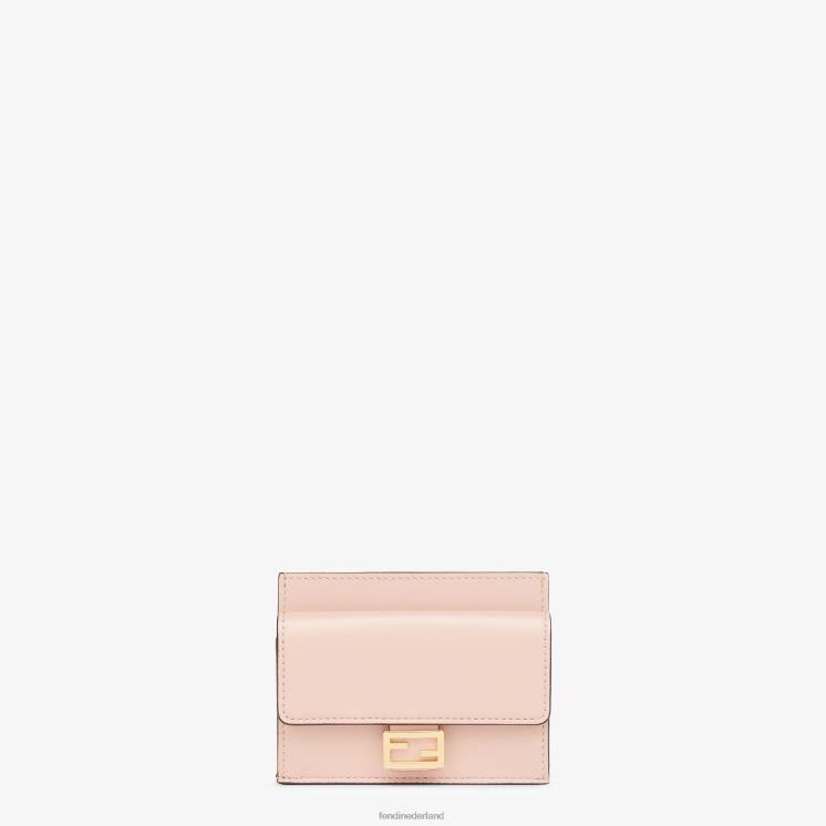 vrouwen accessoires Fendi 0J62L1523 ff nappaleren kaarthouder roze