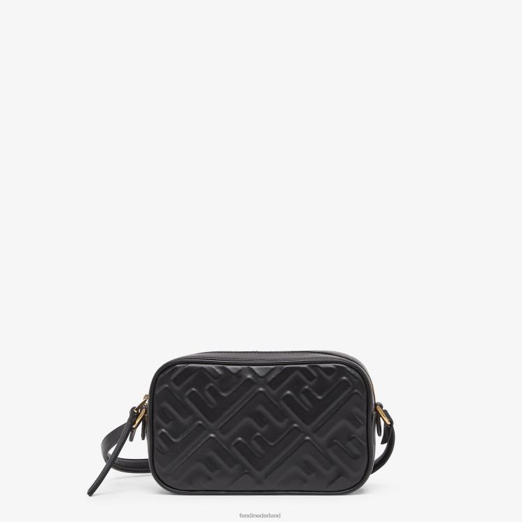 vrouwen accessoires Fendi 0J62L668 leren mini-tasje zwart