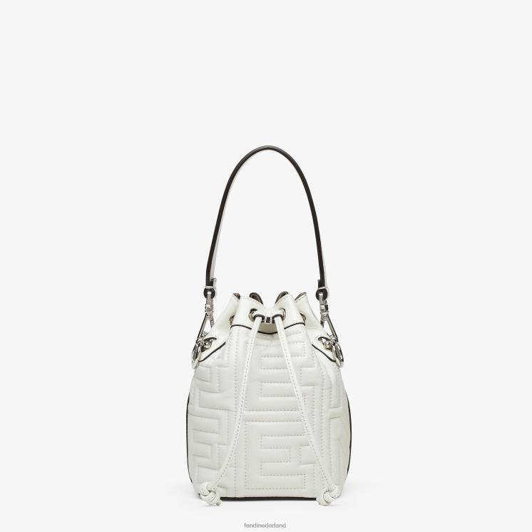 vrouwen accessoires Fendi 0J62L695 mini-tas van gewatteerd nappaleer van Marc Jacobs wit