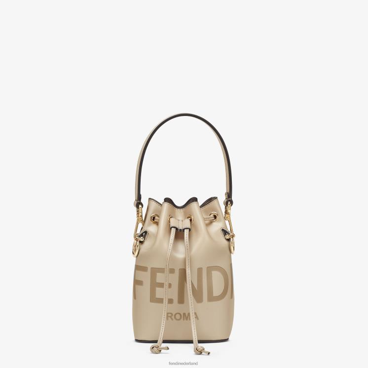 vrouwen accessoires Fendi 0J62L827 mini-tasje van duifleer beige