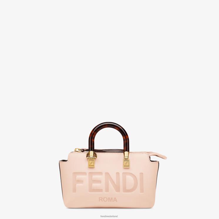 vrouwen accessoires Fendi 0J62L851 kleine Boston-tas van leer roze