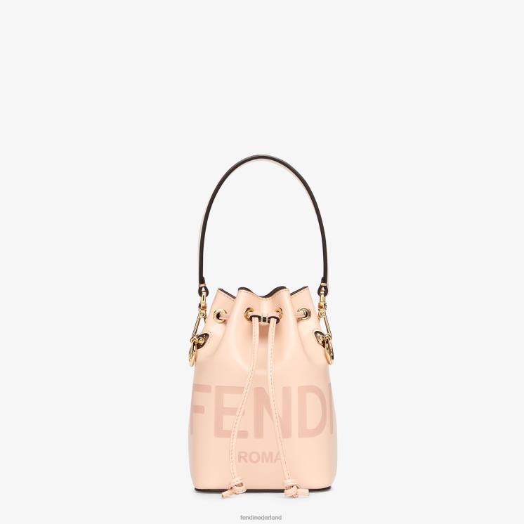 vrouwen accessoires Fendi 0J62L864 licht leren mini-tasje roze