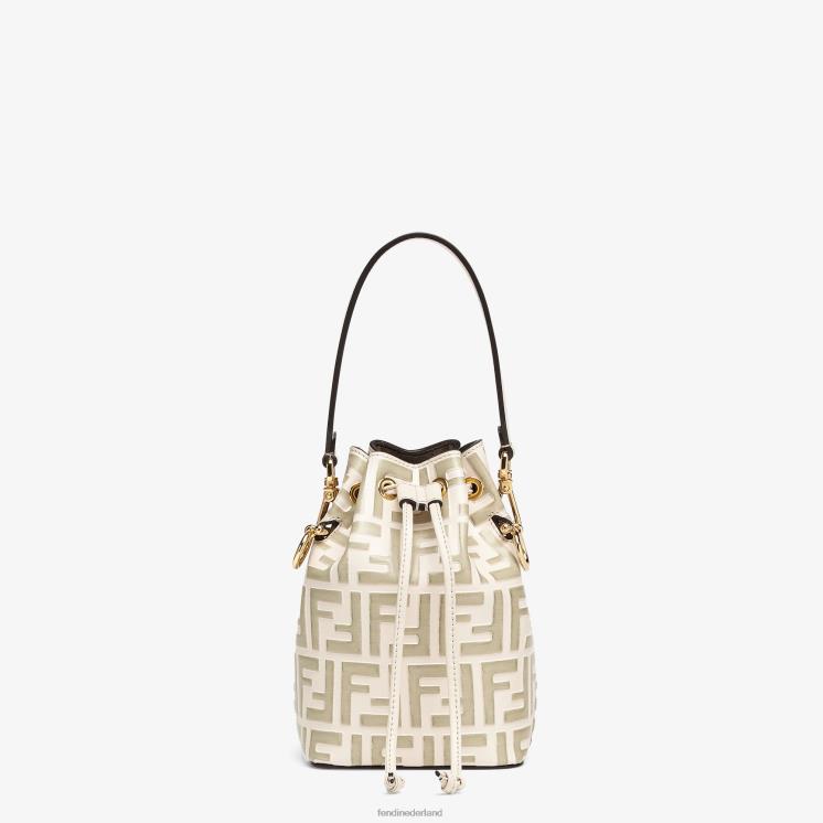 vrouwen accessoires Fendi 0J62L865 Mon Tresor leren minitasje beige