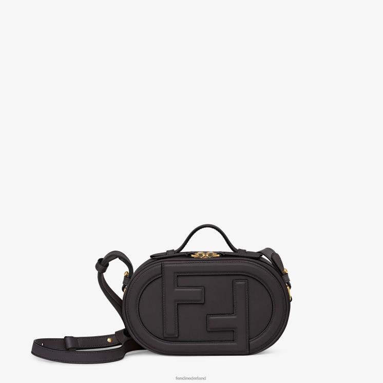 vrouwen accessoires Fendi 0J62L867 leren mini-tasje zwart