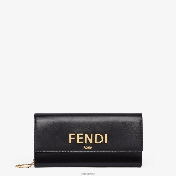 vrouwen accessoires Fendi 0J62L1443 Roma lederen portemonnee zwart