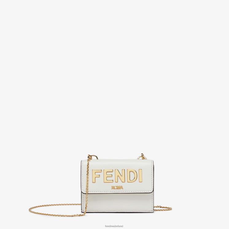 vrouwen accessoires Fendi 0J62L1537 Roma lederen portemonnee wit