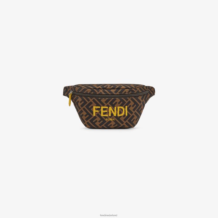 vrouwen accessoires Fendi 0J62L2894 Heuptasje van nylon met Roma-logo veelkleurig