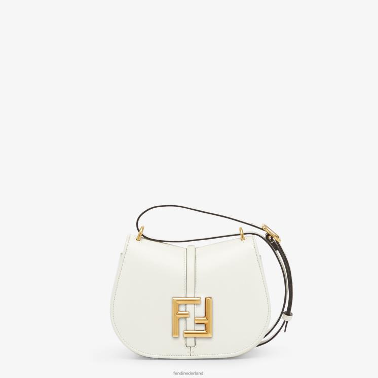 vrouwen accessoires Fendi 0J62L535 kom op mini leren tasje wit