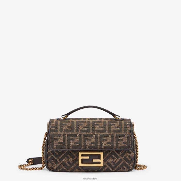 vrouwen accessoires Fendi 0J62L586 ff tas van jacquardstof veelkleurig