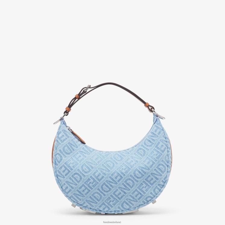 vrouwen accessoires Fendi 0J62L637 spijkertas lichtblauw