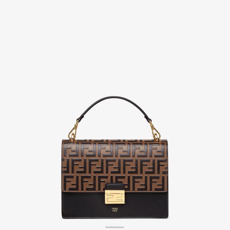 vrouwen accessoires Fendi 0J62L655 kan ik leren tas zwart