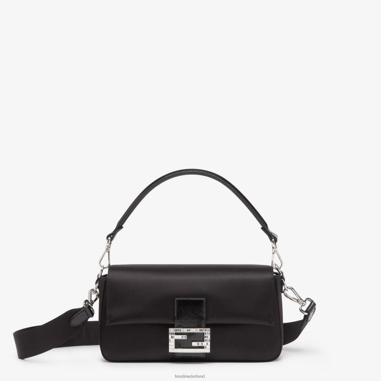 vrouwen accessoires Fendi 0J62L784 Heruitgavetas van satijn zwart