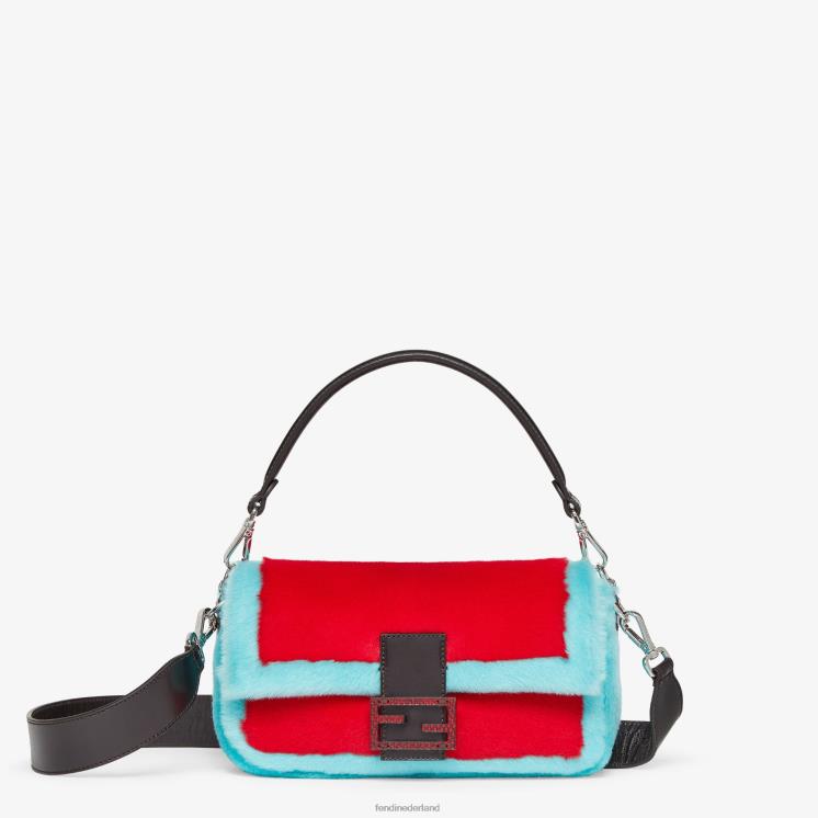 vrouwen accessoires Fendi 0J62L787 heruitgave tas in en schapenvacht veelkleurig