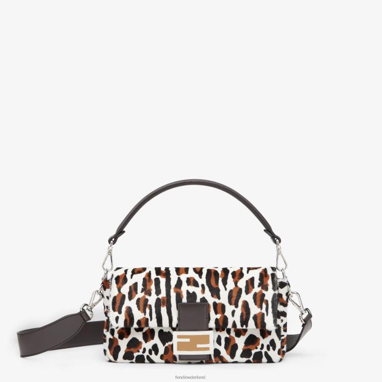 vrouwen accessoires Fendi 0J62L796 Heruitgavetas van schapenvacht met dierenprint veelkleurig