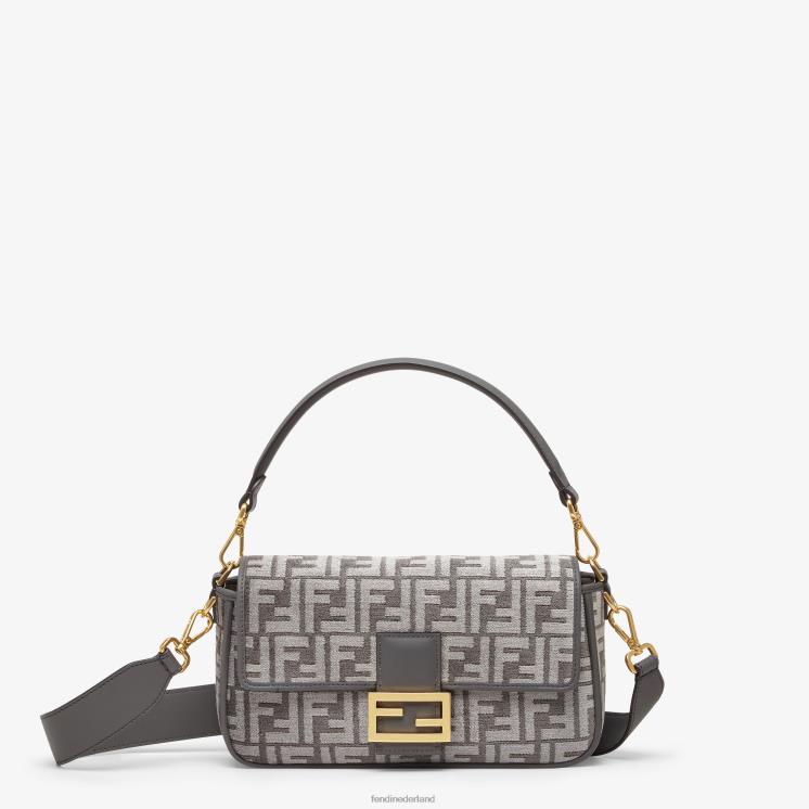 vrouwen accessoires Fendi 0J62L836 ff tas van tapijtstof grijs