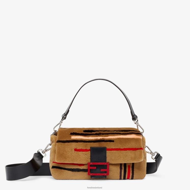 vrouwen accessoires Fendi 0J62L838 ingelegde nertszak bruin