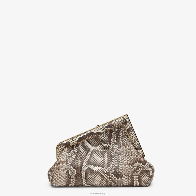 vrouwen accessoires Fendi 0J62L891 Tas van natuurlijk pythonleer veelkleurig