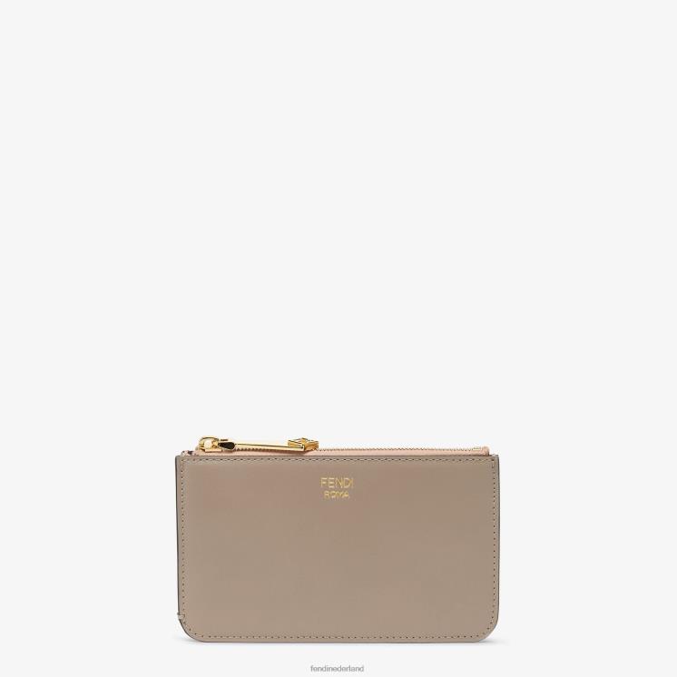 vrouwen accessoires Fendi 0J62L1461 tweekleurig en duif lederen tasje veelkleurig