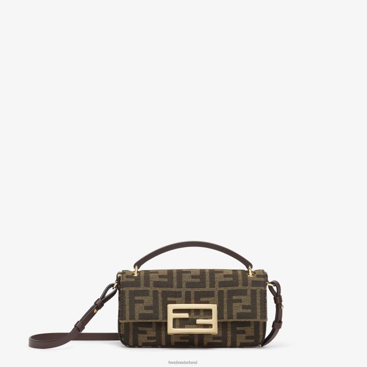 vrouwen accessoires Fendi 0J62L675 ff stoffen tasje bruin