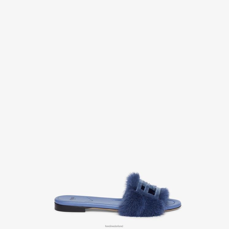 vrouwen schoenen Fendi 0J62L1331 nerts dia's blauw