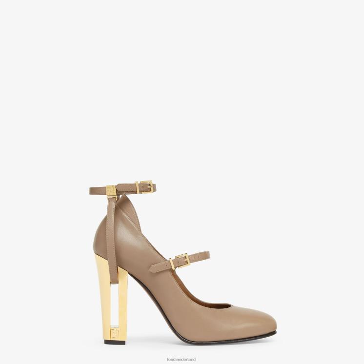 vrouwen schoenen Fendi 0J62L1262 duifleren pumps met hoge hakken grijs